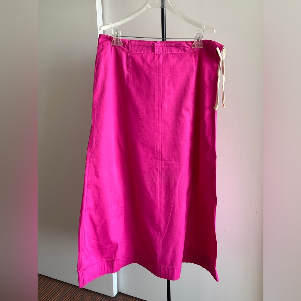 Women Saree Petticoat long Skirt inskirt 100% quality cotton Fuschia pink